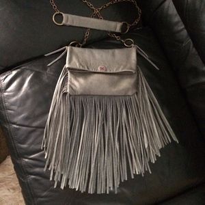 100% Genuine Leather Fringe Crossbody Bag